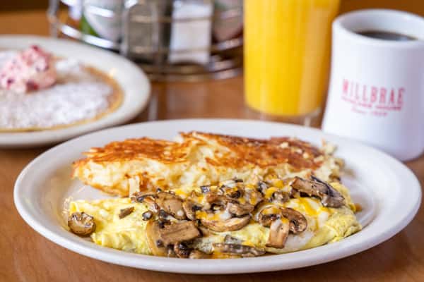 Mushroom & Cheese Omelet