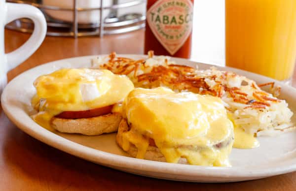 Eggs Benedict Breakfast Menu (FRONT) Millbrae Pancake House