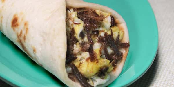 Machacado & Egg Taco