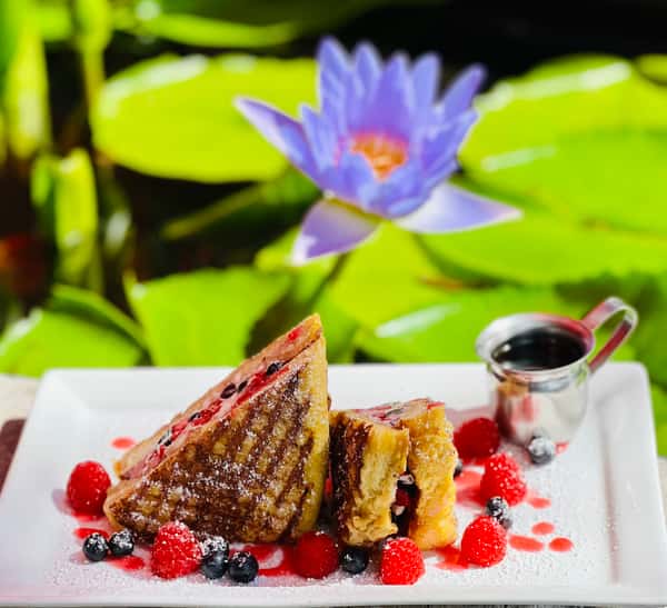 Raspberry Blueberry Stuffed French Toast