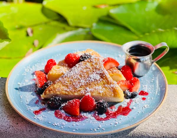 1/2 French toast or Petite Berry Blintz Appetizer