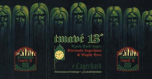 Czech dark lager label