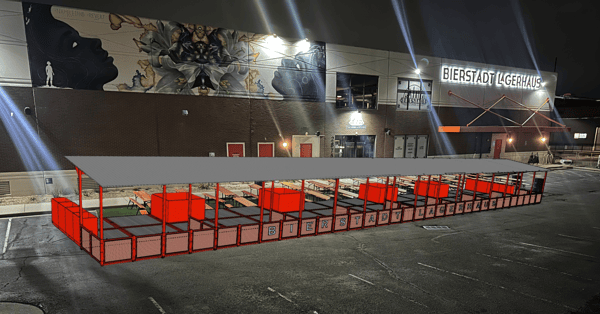 Biergarten Rendering