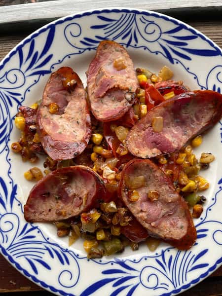 Gator Andouille Maque Choux