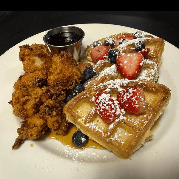 CHICKEN + WAFFLES