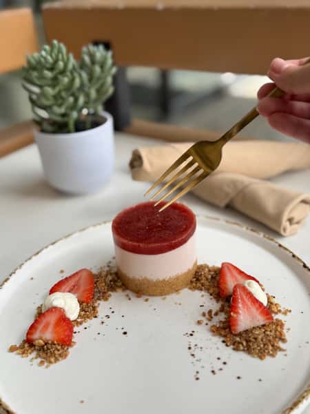 Strawberry "no bake" Cheesecak