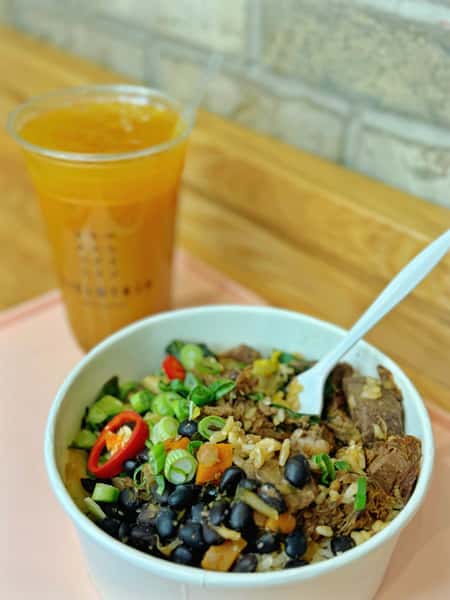 Bowl mixed variation with drink Fieldtrip