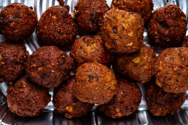 Pan of Quinoa Falafel