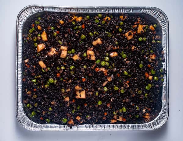 Pan of Pineapple Black Fried Rice