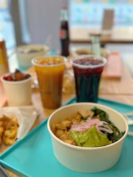 Bowl mixed variation with drink Fieldtrip