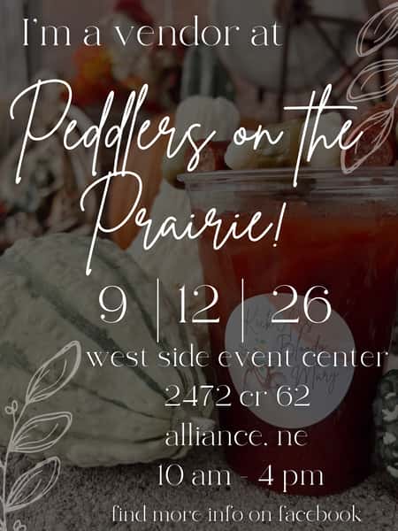 Peddlers on the Prairie 2026 is coming up fast, and we have just a few! 🎉 If you’ve been thinking about joining us, now is the time to get your application in!
But why be a Peddlers vendor? 👀✨
🎁 Exclusive vendor gifts
📣 Social media shout-outs
⭐ Vendor spotlights leading up to the event
🛍️ A fun day to showcase your business and connect with shoppers!
📅 Saturday, September 12, 2026
⏰ 10 AM – 4 PM
📍 West Side Event Center | Alliance, NE
👉 Apply here:
https://docs.google.com/forms/d/12OrNBHGbRy19j6c_e3XwPy-4Eyai2vXUKZMw_WrBG0M/viewform?edit_requested=true
#PeddlersOnThePrairie #AllianceNE #NebraskaEvents #WesternNebraska #VendorCall