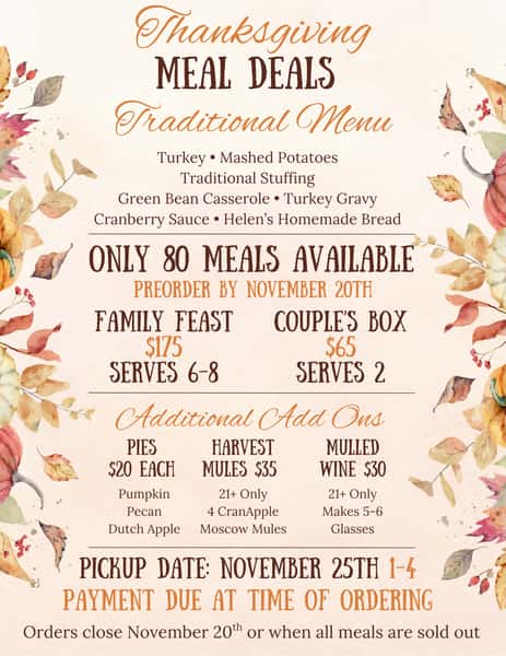🦃🍂 THANKSGIVING MEAL DEALS ARE HERE! 🍂🦃

Let West Side Event Center help make your Thanksgiving a little easier this year! ❤️ We are changing it up a bit this year and now offering the FULL MEAL! Spend less time in the kitchen and more time enjoying the holiday with family and friends.

📅 Preorder deadline: November 20
⚠️ ONLY 80 MEALS AVAILABLE! Once they’re gone, they’re gone, so don’t wait!

📍 Pickup: November 25 from 1 PM–4 PM

📝 Want to order? Comment “ME” in the in comments and we will DM you the order link!

Let us help take some of the stress out of Thanksgiving dinner! 🧡 Share this post with family and friends who could use a little extra help in the kitchen this holiday season!