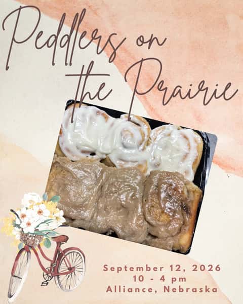 Helen’s homemade cinnamon rolls will be available at Peddlers on the Prairie! 😍🍥
Choose your favorite:
🤍 Cream Cheese
🤎 Caramel
💰 $5 each or $25 for 6
Perfect for breakfast, a mid-shopping snack, or taking home to enjoy later! Trust us—you’re going to want to grab these before they’re gone! 🤤
📅 September 12, 2026
⏰ 10 AM–4 PM
📍 Alliance, Nebraska
Come shop, eat, and enjoy a day on the prairie! 🛍️🍂
#PeddlersOnThePrairie #HomemadeCinnamonRolls #HelenMadeIt #AllianceNebraska #ShopLocal SupportLocal NebraskaEvents CinnamonRolls