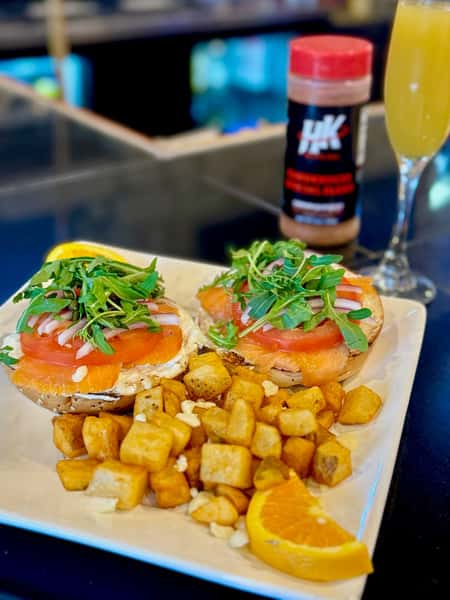 Everything Bagel and Smoked Salmon