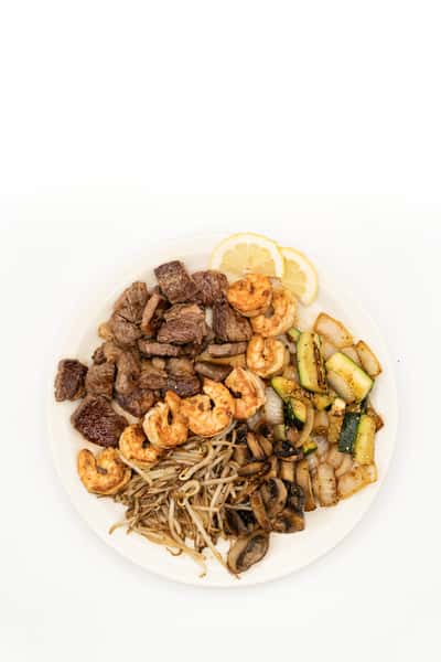 Rib Eye Steak & Shrimp