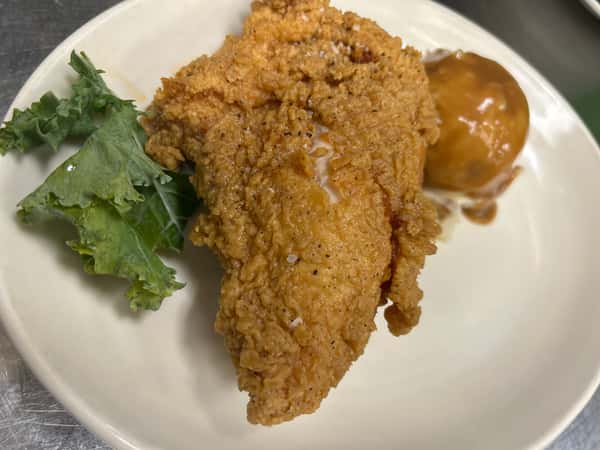 Fried boneless chic Breast (1) Light