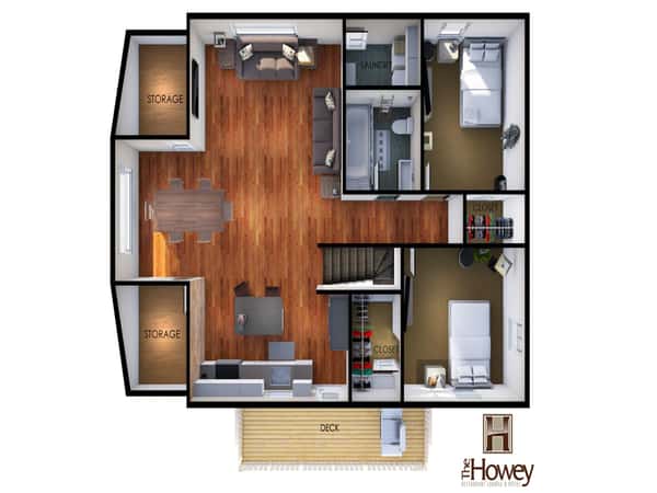 Upstairs floorplan