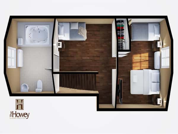 Floor plan upstairs