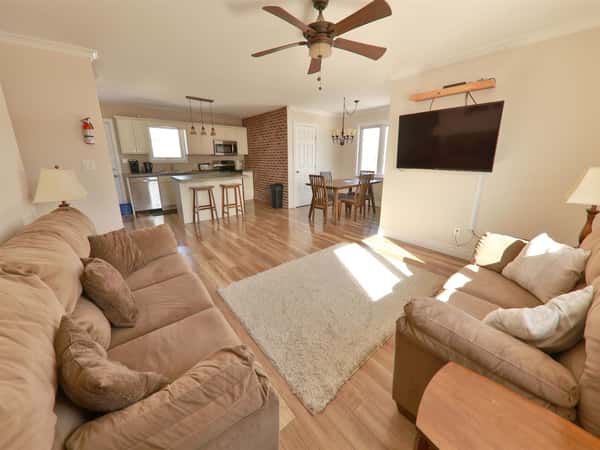 Upstairs living area