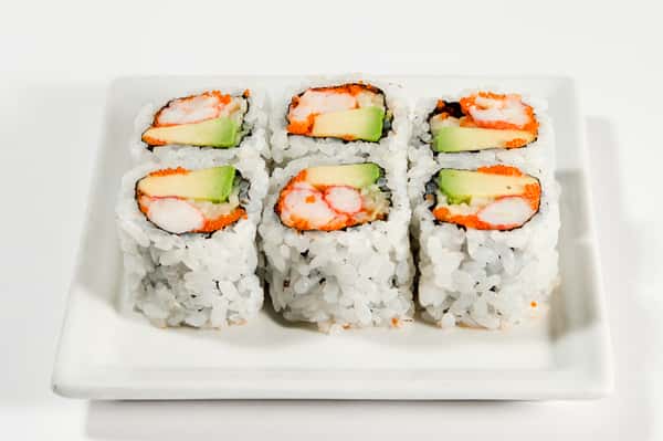 California Roll with Lobster Inside Out