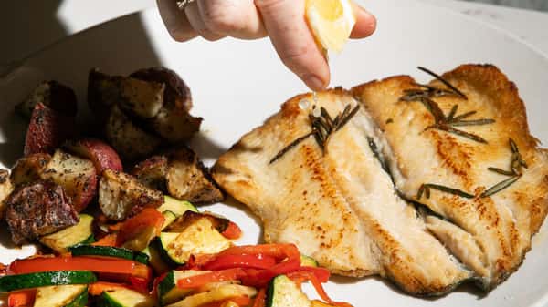 pan-seared trout