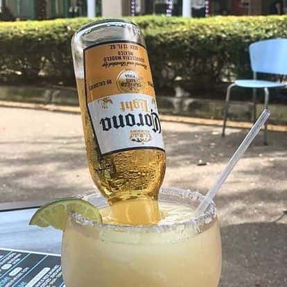 corona beer and margarita