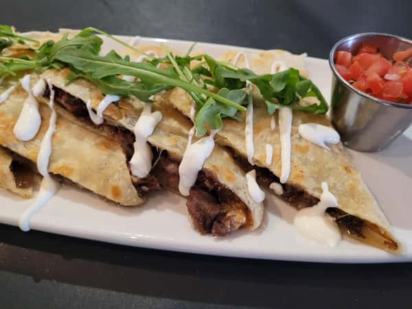 SHORT RIB QUESADILLA LUNCH ENTREES Jojo's Hideaway American