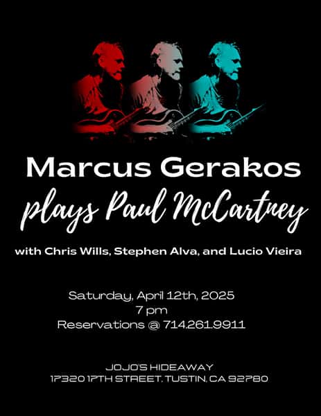 Marcus plays McCartney