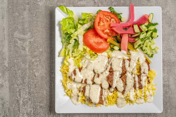 Mediterranean Steak Over Rice