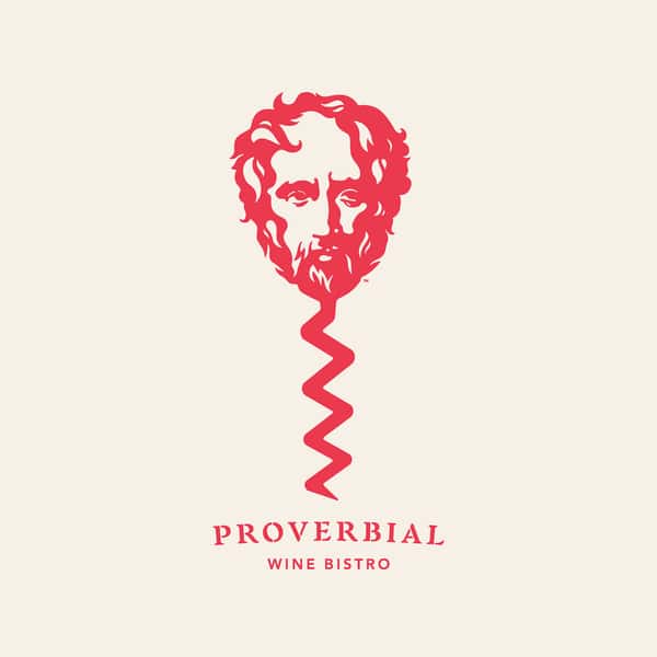 Proverbial wine bistro logo