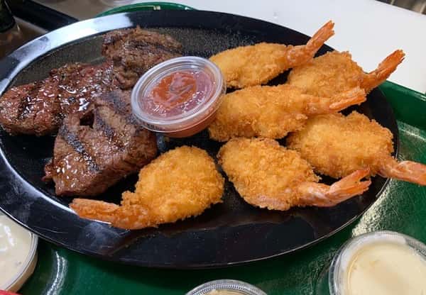 Tenderloin & Fried Shrimp Dinner