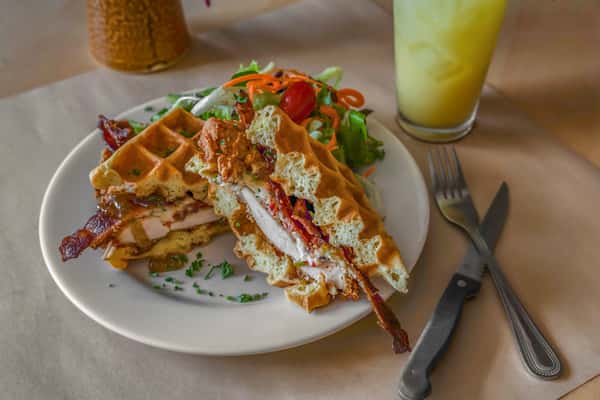 Chicken and Waffle Sandwich