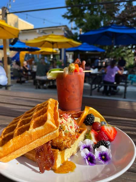 Chicken and Waffle Sandwich
