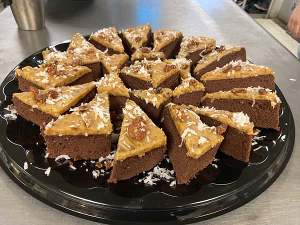 German choc cake platter