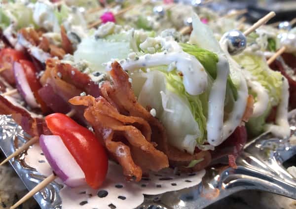 Wedge salad skewers
