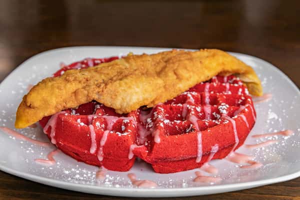 Red Velvet Chicken & Waffles