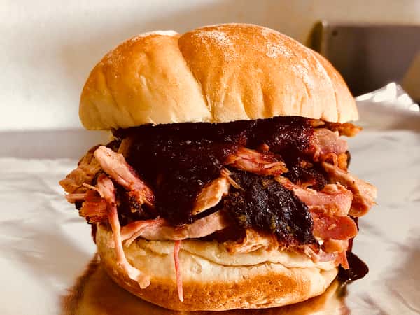 Pulled Pork Custom Sandwich with Kansas City BBQ Sauce