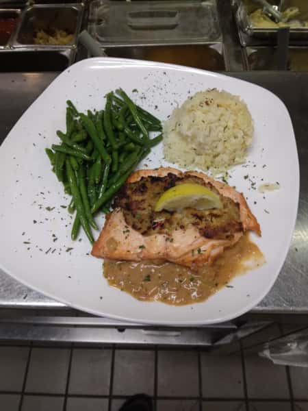 Crab Stuffed Salmon