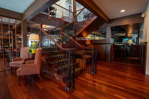 Staircase in our entrance of restaurant