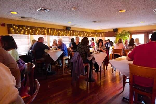 customers sitting at tables