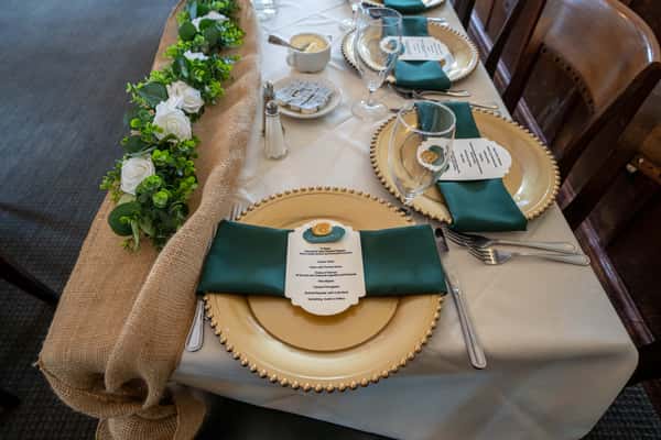 Table setting for an event