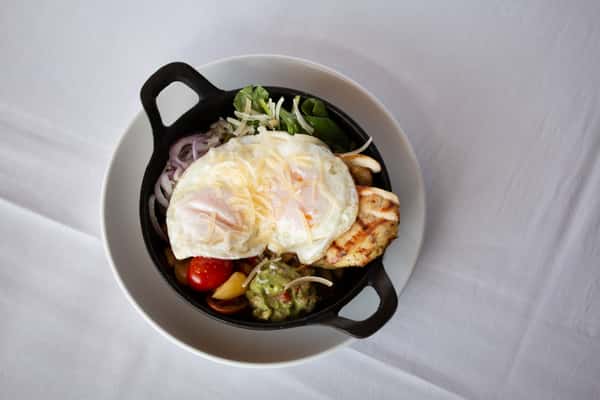 Grilled Chicken Breakfast Skillet