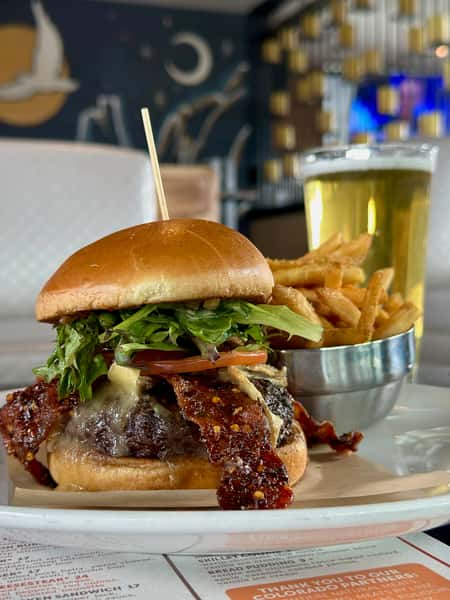 Choose any Burger & VH Beer