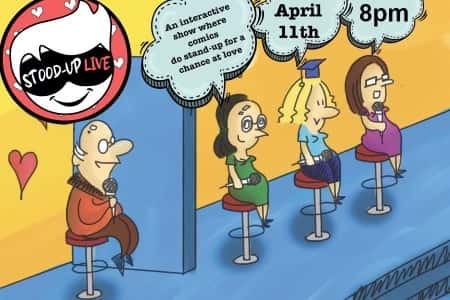 Stood Up Live Comedy Show Flyer for April 11, 2024