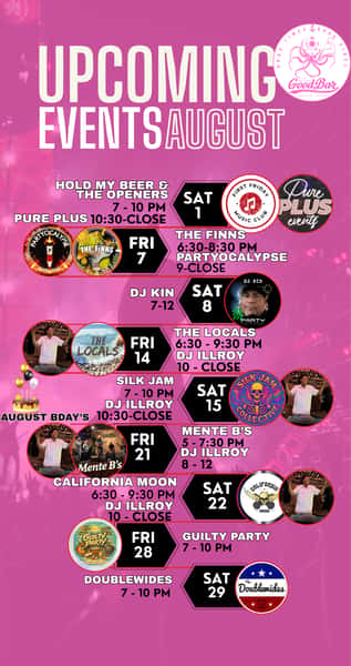 August entertainment calendar