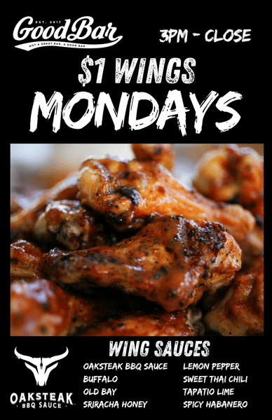 Wing Mondays at GoodBar