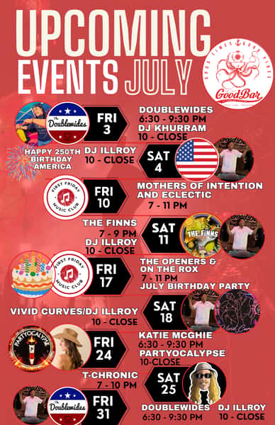 July Live & Local Music Calendar