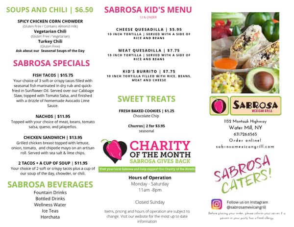 menu pdf