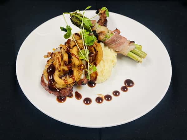 Hawaiian-Style Tomahawk Pork Chop