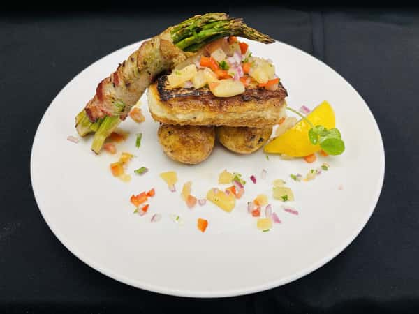 Grilled Halibut with Pineapple Salsa